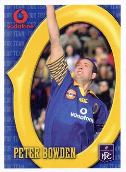 2003 Otago Rugby Football Union Our Team Collector Series #NNO Peter Bowden Front